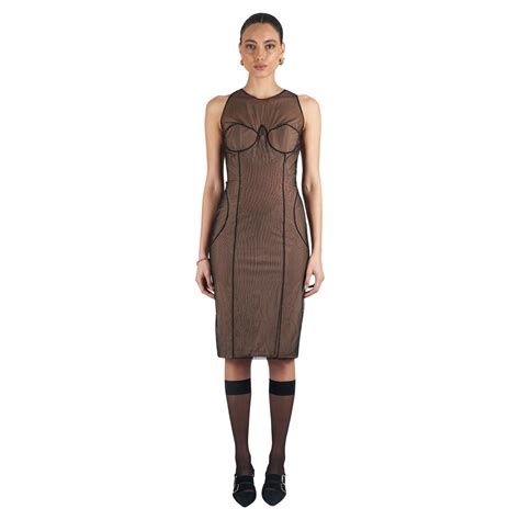 Gucci Vintage S/S 2001 Runway Bodycon Corset Dress 